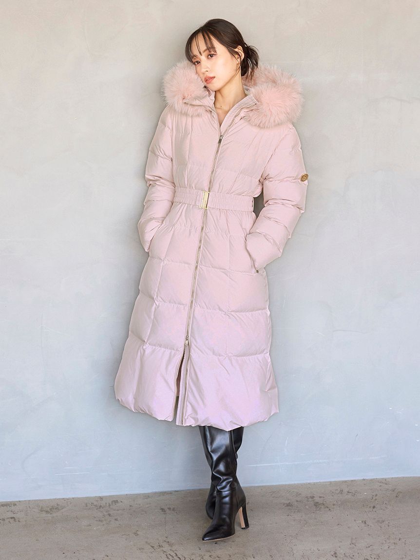 SNIDEL「【00サイズあり】スタイルアップフレンチダウンロングコート」|ダウン|