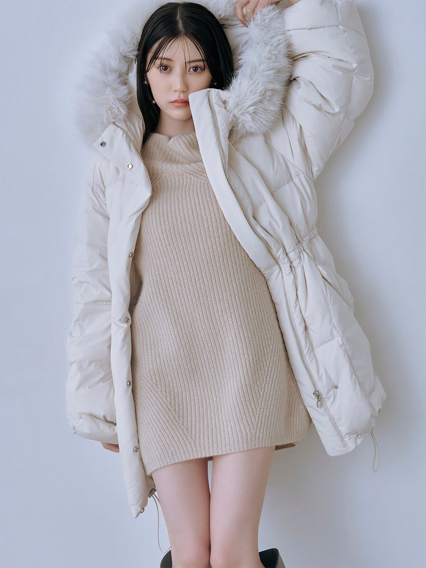 SNIDEL「ラクーンミニニットワンピース」|ワンピース|