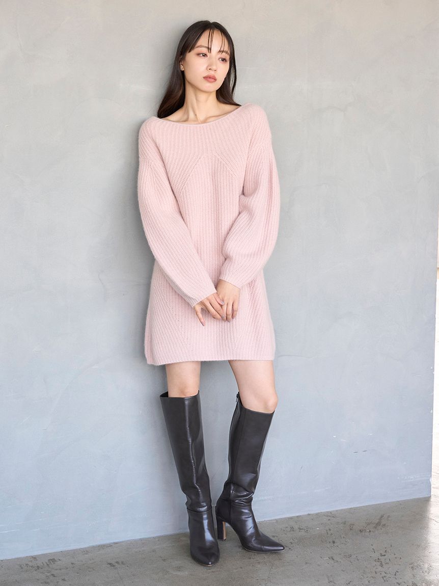 SNIDEL「ラクーンミニニットワンピース」|ワンピース|