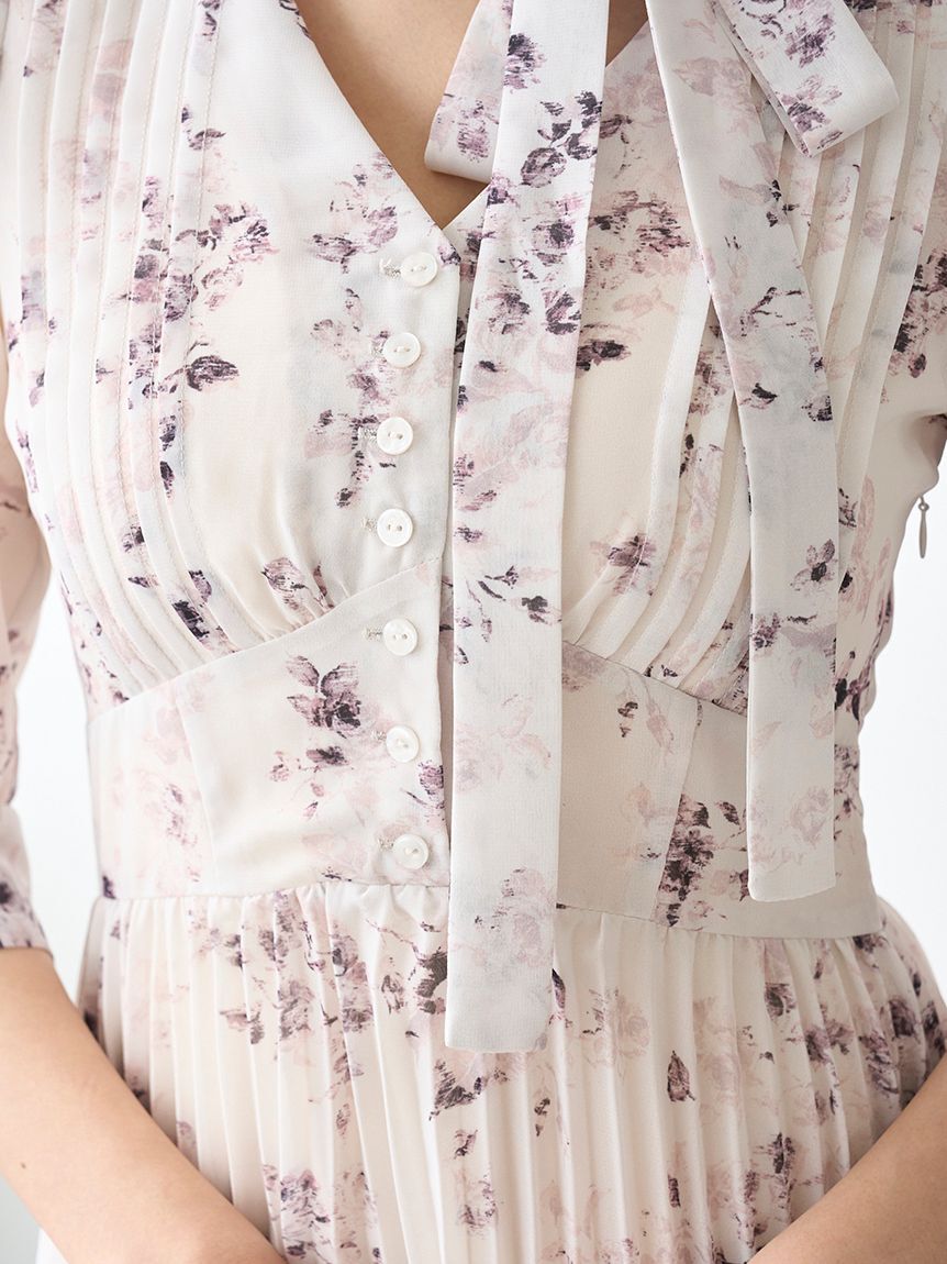 SNIDEL「Sustainableプリーツプリントワンピース」|ワンピース|