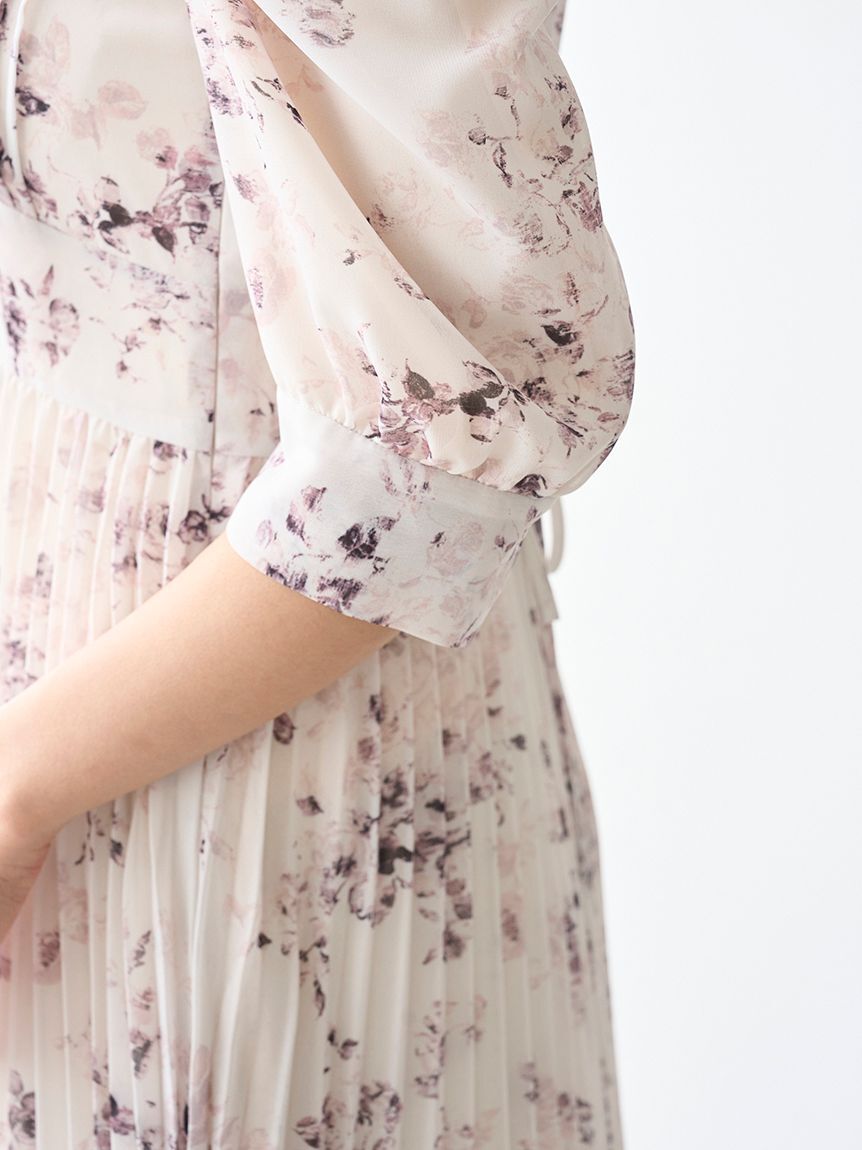 SNIDEL「Sustainableプリーツプリントワンピース」|ワンピース|