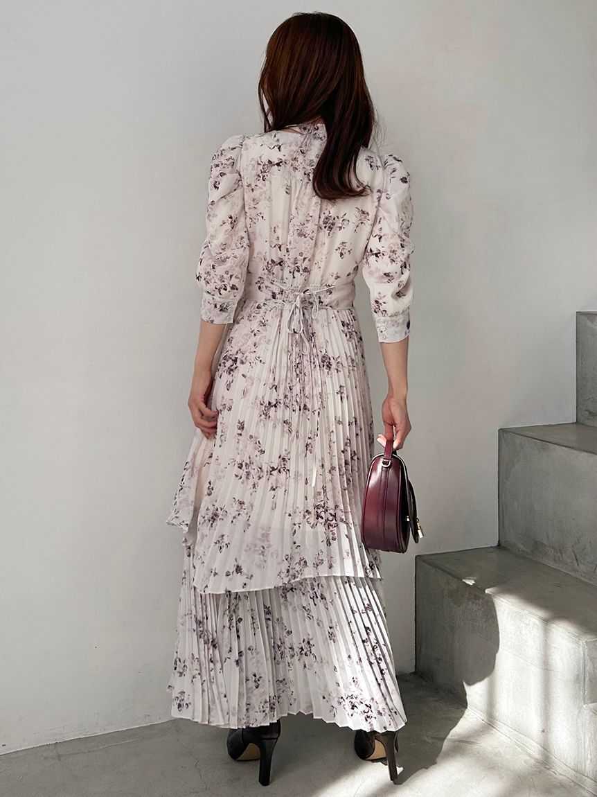 SNIDEL「Sustainableプリーツプリントワンピース」|ワンピース|