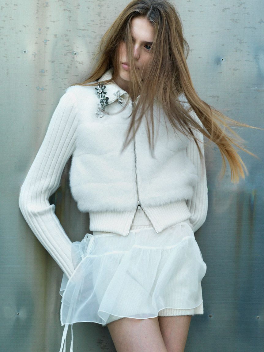 SNIDEL「ファーニットブルゾン【カンヘウォン着用】」|ブルゾン・スタジャン|OWHT