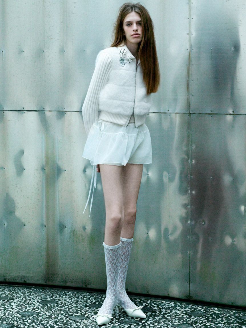 SNIDEL「ファーニットブルゾン【カンヘウォン着用】」|ブルゾン・スタジャン|