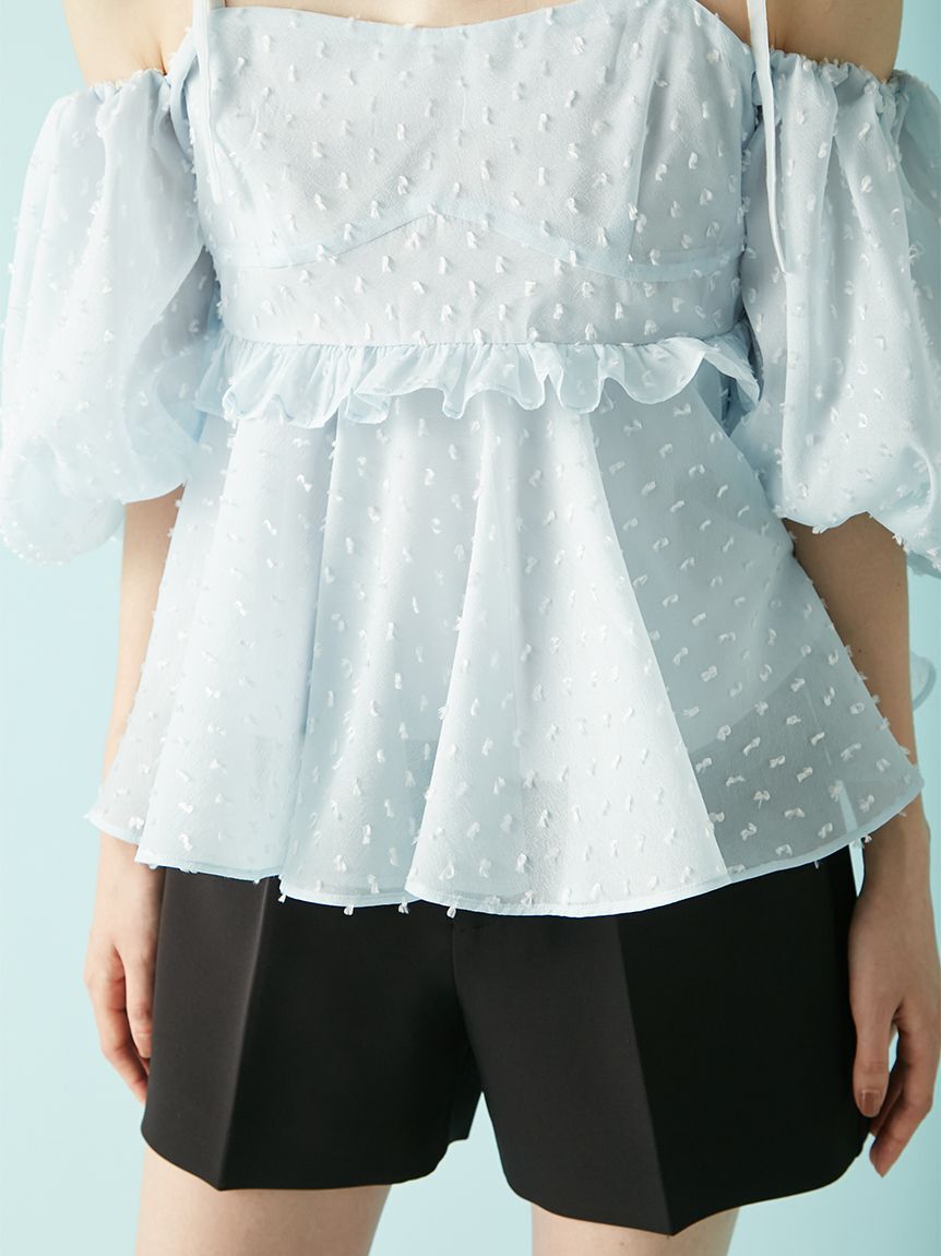 LILY BROWN「3wayジャガードペプラムビスチェ」|ベスト・ジレ|