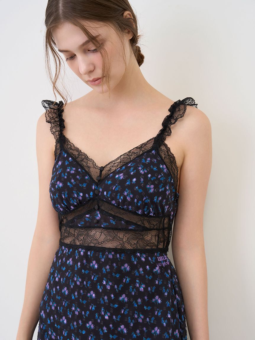 LILY BROWN Lingerie「【LILY BROWN Lingerie&times;ANNA SUI】カップ付きキャミワンピース」|ワンピース|