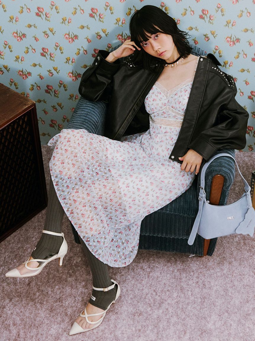 LILY BROWN Lingerie「【LILY BROWN Lingerie&times;ANNA SUI】カップ付きキャミワンピース」|ワンピース|