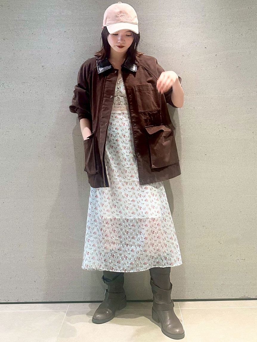 LILY BROWN Lingerie「【LILY BROWN Lingerie&times;ANNA SUI】カップ付きキャミワンピース」|ワンピース|