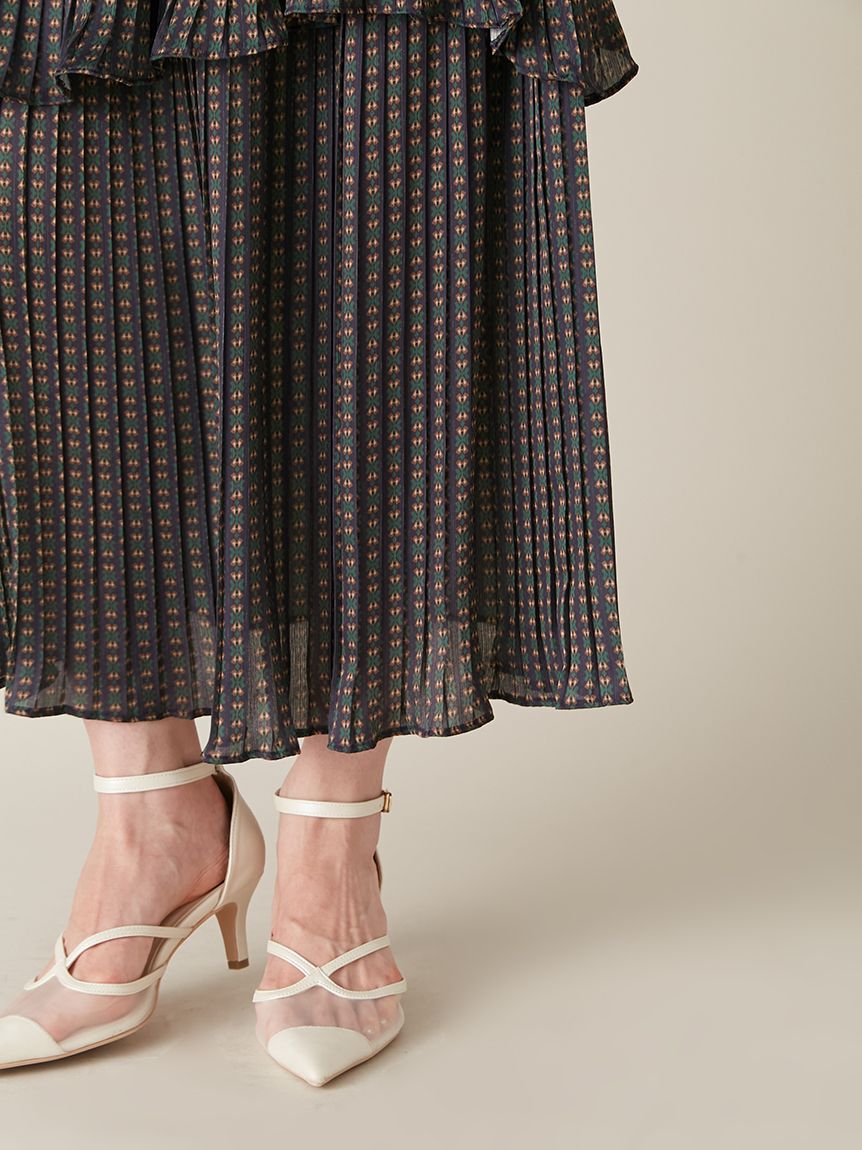 LILY BROWN「2wayボウタイプリーツワンピース」|ワンピース|