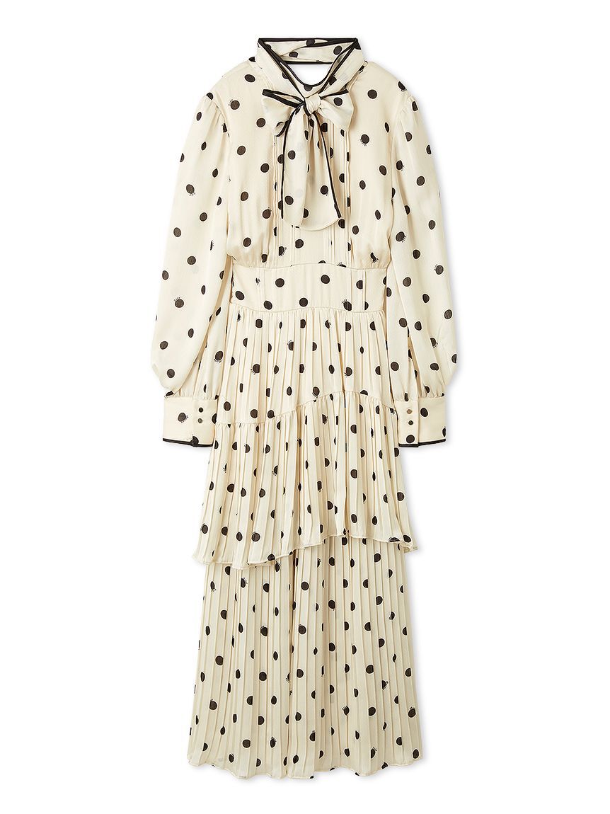 LILY BROWN「2wayボウタイプリーツワンピース」|ワンピース|