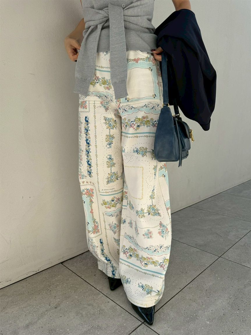 LILY BROWN「【WEB限定00サイズ】ダブルニーカーブワイドデニムパンツ」|デニム|FLOWER