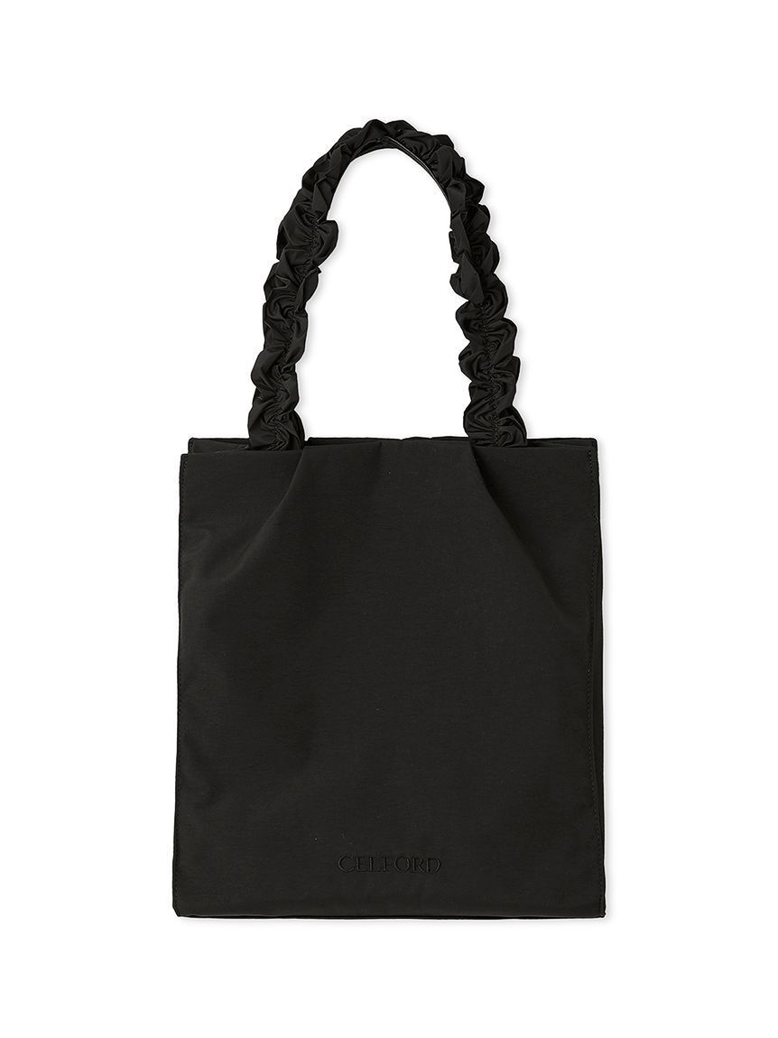 CELFORD「プリュムフリルラメ刺繍トートバッグ（Ｌ）」|トートバッグ|BLK