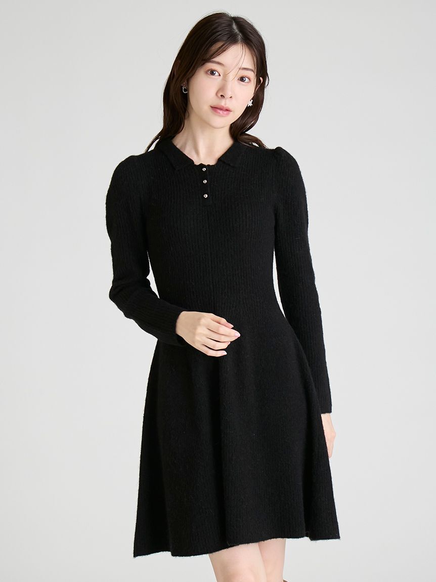 襟付きミニニットワンピース（CELFORD）｜ルミネのファッション通販