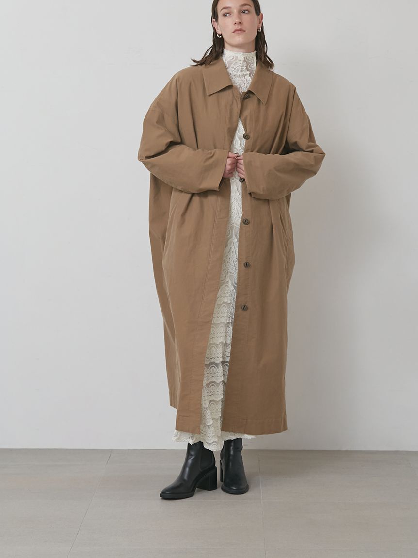 styling/「ロングステンカラーコート」|ステンカラーコート|