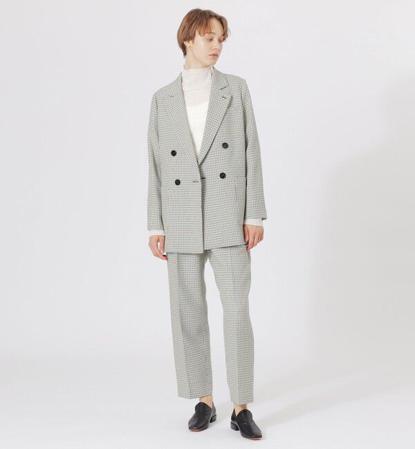  「ガンクラブチェックダブルブレスト」|テーラードジャケット|