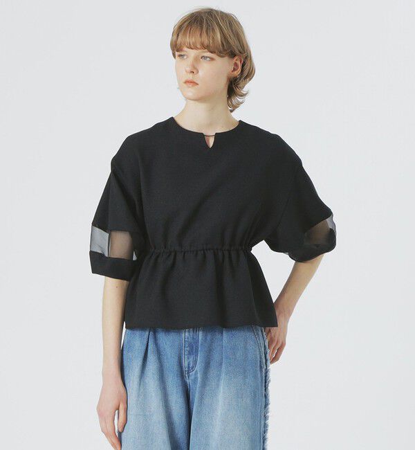  「バブルジャカードペプラムブルゾン」|ブルゾン・スタジャン|