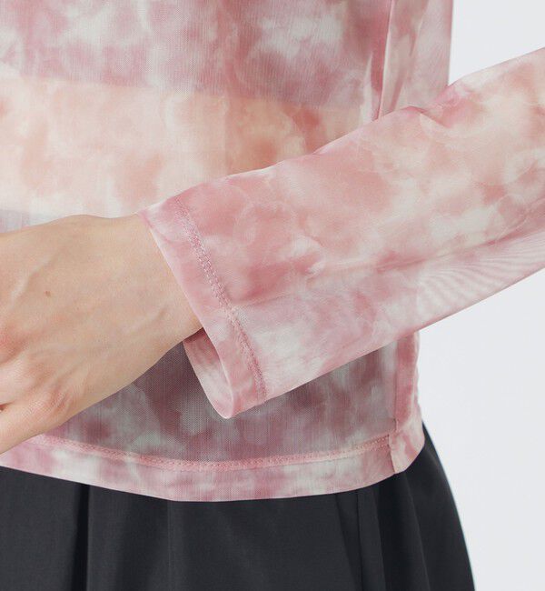  「マーブルプリントシアートップス」|Tシャツ・カットソー|