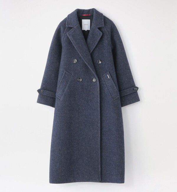  「シャギーボンディングオーバーサイズコート」|その他|ブルー