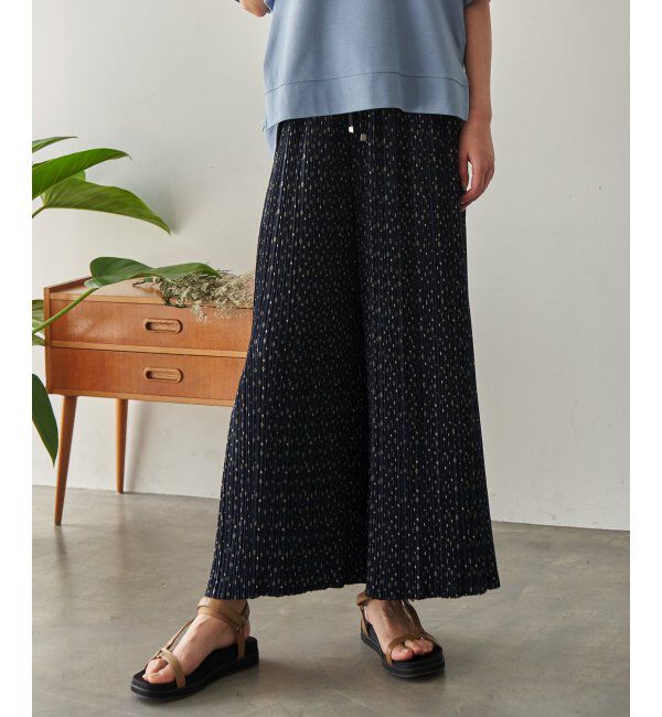 ikka「さらっとプリーツワイドパンツ」|その他|