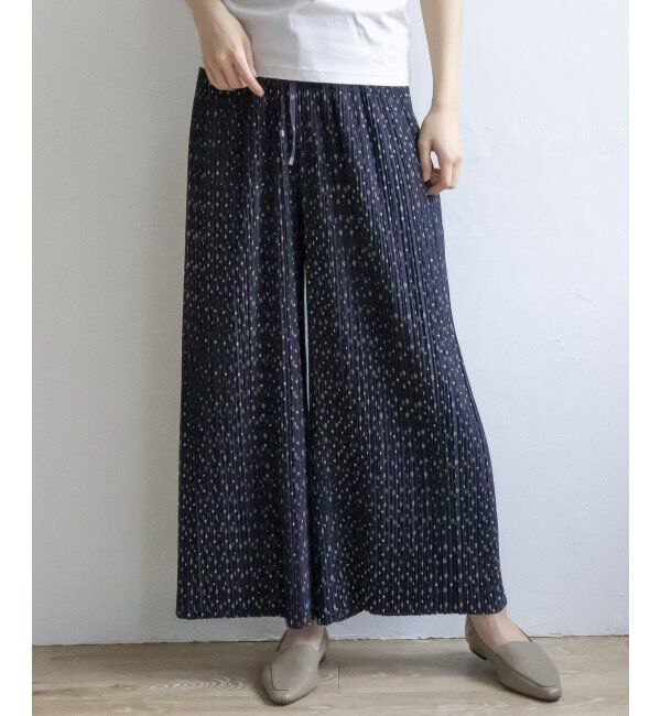 ikka「さらっとプリーツワイドパンツ」|その他|