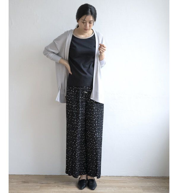 ikka「さらっとプリーツワイドパンツ」|その他|