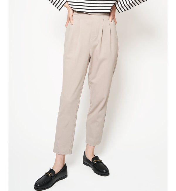 ikka「Beasystretch テーパードパンツ」|その他|ベージュ
