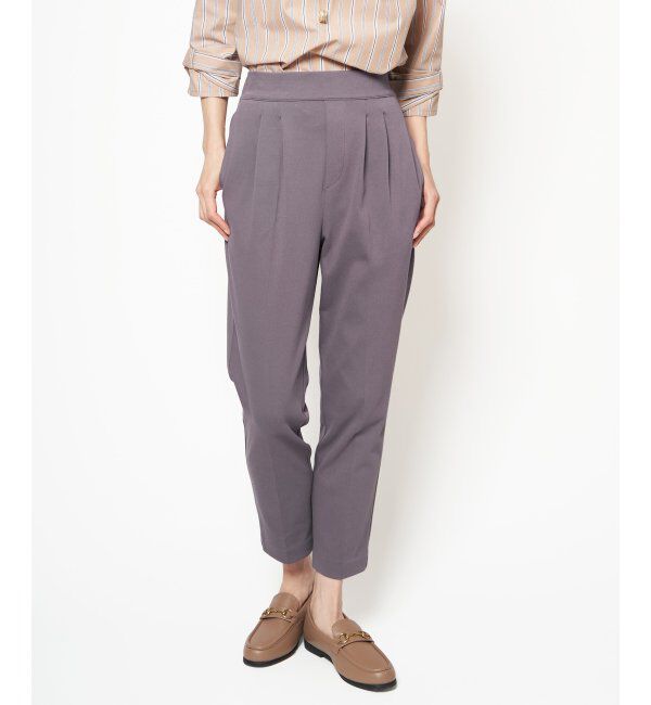 ikka「Beasystretch テーパードパンツ」|その他|コーヒー