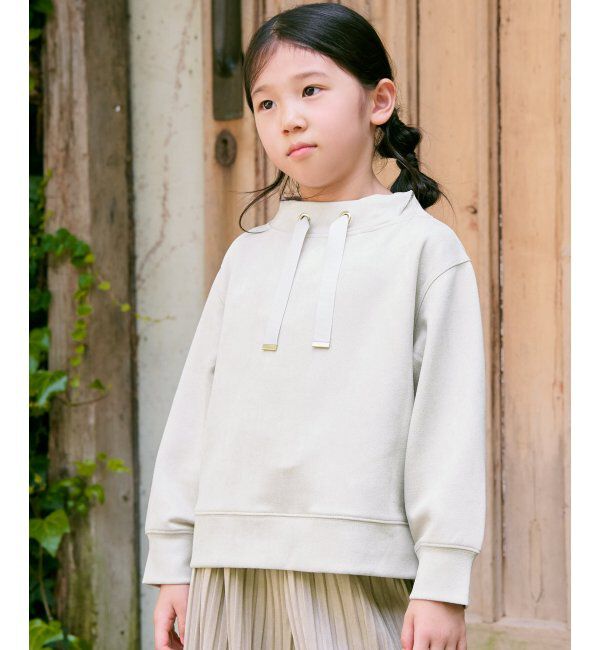 ikka kids「GOKU楽 フェイクスエードスピンドルプルオーバー（120~160cm）」|Tシャツ・カットソー|