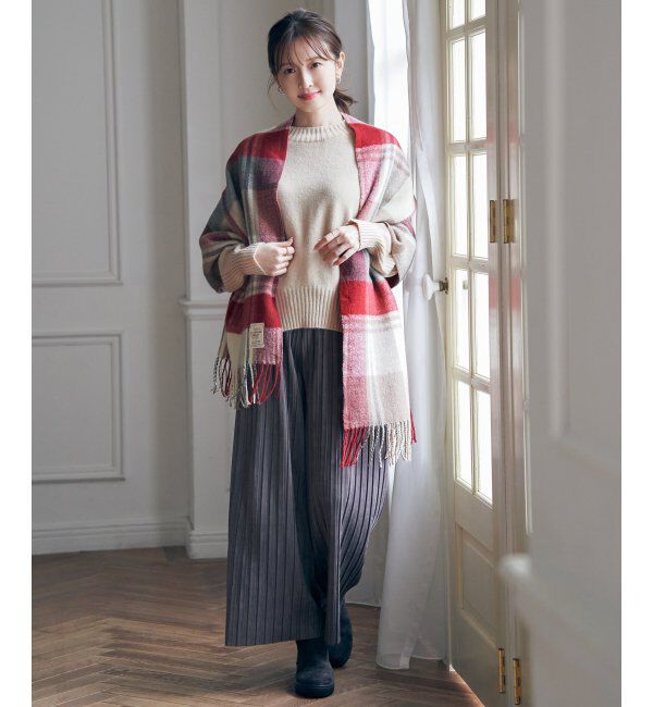 ikka「スエードライクプリーツワイドパンツ」|その他|