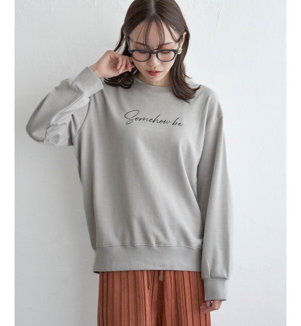 ikka「裏毛ロゴフォトスウェット」|パーカー|