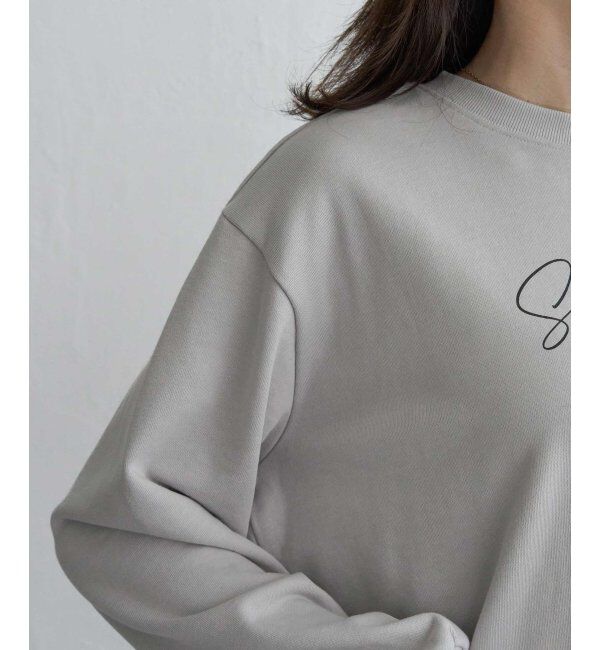 ikka「裏毛ロゴフォトスウェット」|パーカー|