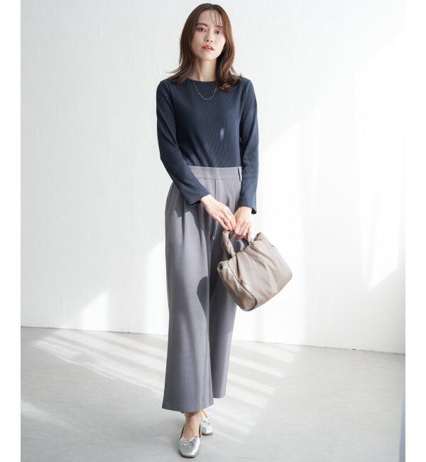 ikka「三角テレコクルーネックプルオーバー」|Tシャツ・カットソー|