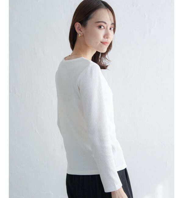 ikka「三角テレコクルーネックプルオーバー」|Tシャツ・カットソー|