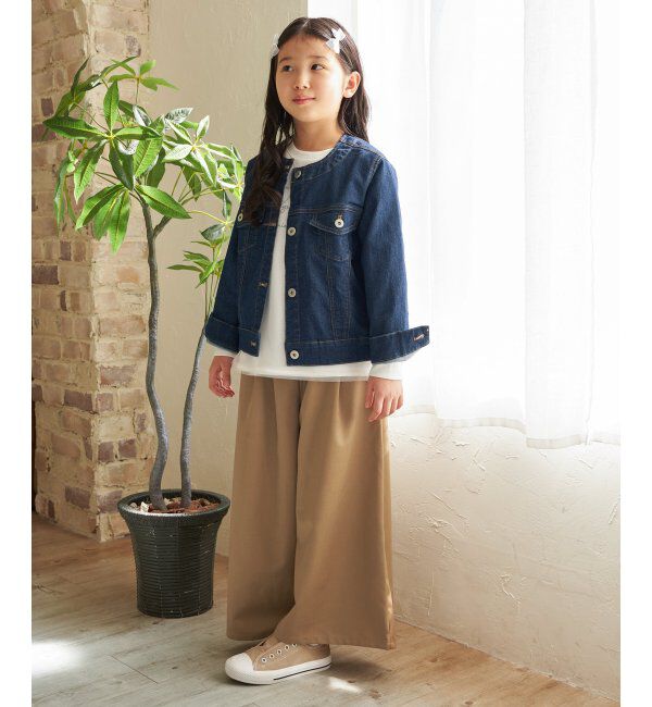ikka kids「【親子おそろい】デニムノーカラーGジャン（110~160cm）」|その他|