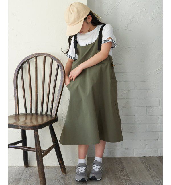 ikka kids「【親子おそろい】カーゴキャミワンピース（120~160cm）」|スカート|