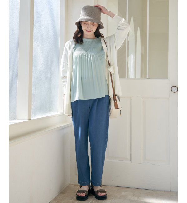 ikka「【雑誌InRed11月号掲載】GOKU楽パンツ テーパード【親子コーデ】」|その他|