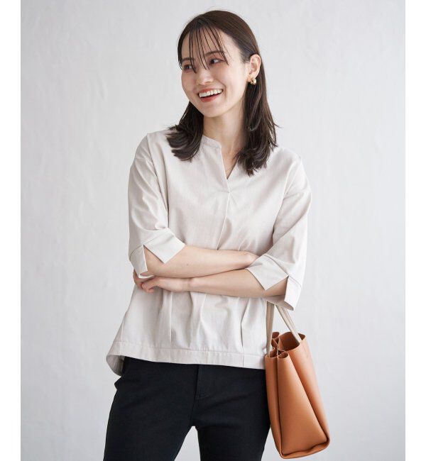 ikka「梨地ジョーゼットスキッパープルオーバー」|その他|