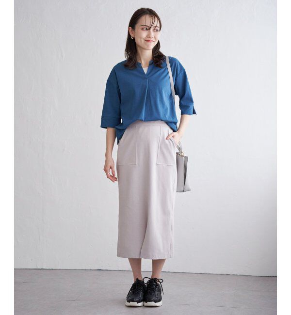 ikka「梨地ジョーゼットスキッパープルオーバー」|その他|