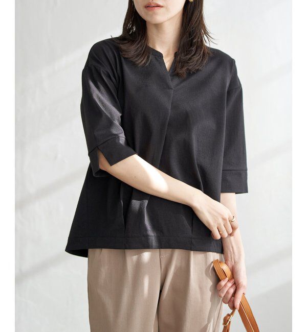 ikka「梨地ジョーゼットスキッパープルオーバー」|その他|