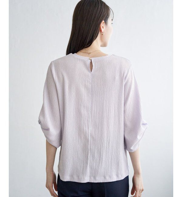 IKKA LOUNGE「ジャガードホイップスリーブプルオーバー」|Tシャツ・カットソー|