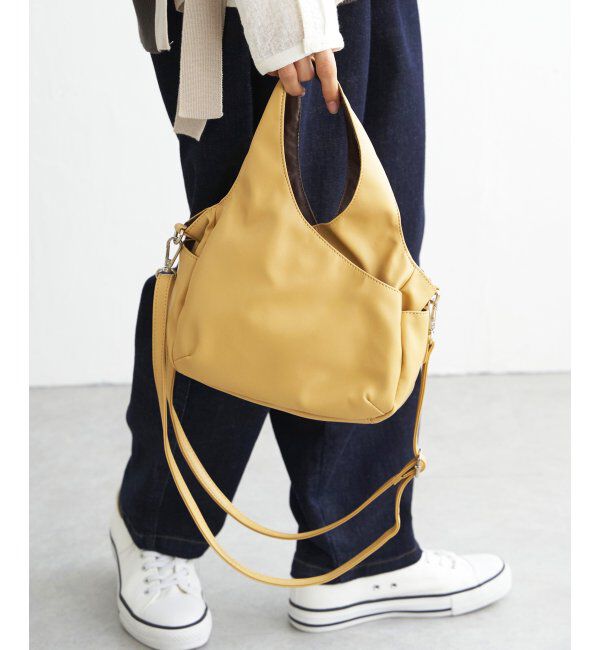 Lbc with Life「フェイクレザークリテバッグミニショルダーバッグ」|その他|イエロー