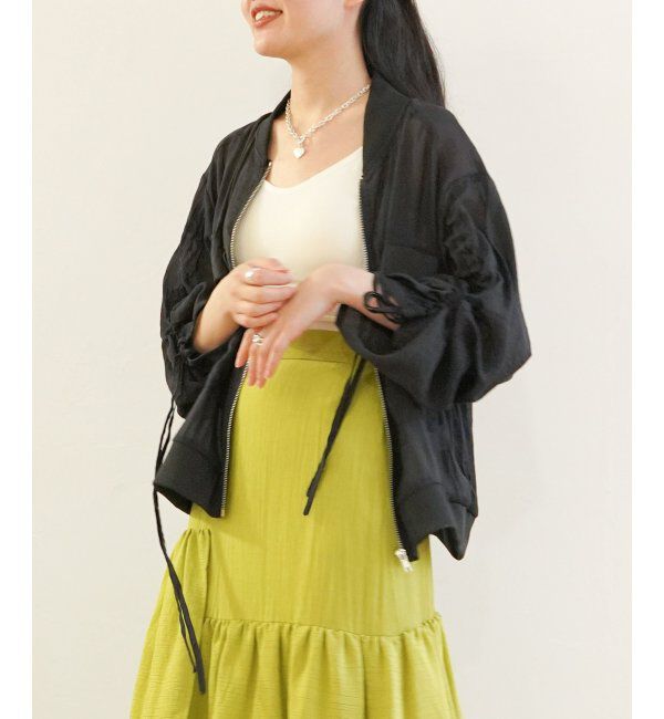 VENCE share style「袖ドロストシアーMA-1」|ブルゾン・スタジャン|