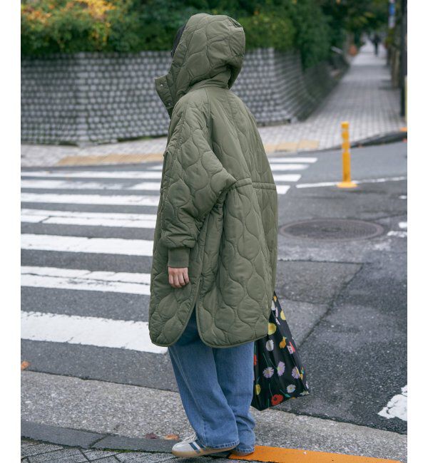 VENCE share style「中綿キルトフード付きコート」|その他|