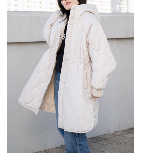VENCE share style「中綿キルトフード付きコート」|その他|