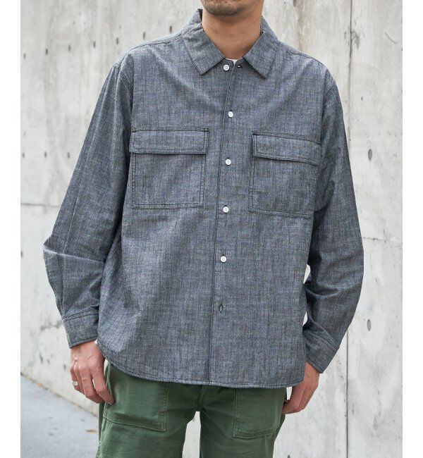 VENCE share style「シャンブレーオーバーシャツ」|シャツ・ブラウス|