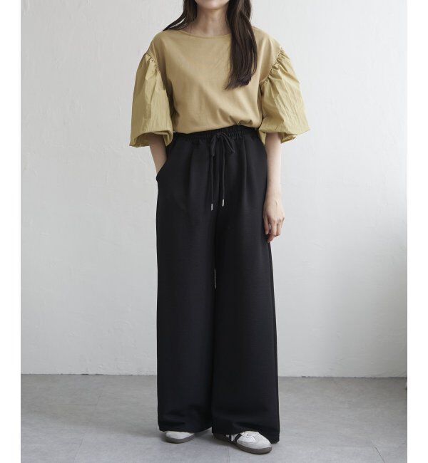 VENCE share style「天竺袖ナイロンバルーンプルオーバー」|Tシャツ・カットソー|