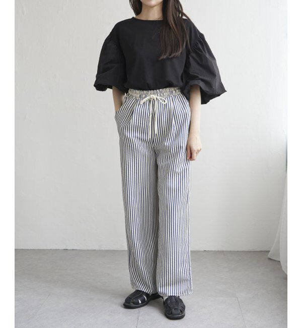 VENCE share style「天竺袖ナイロンバルーンプルオーバー」|Tシャツ・カットソー|