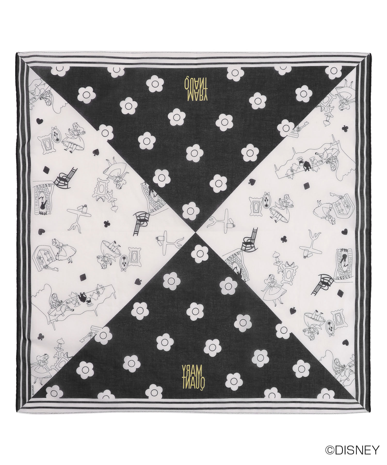 MARY QUANT「アリスデザイン ハンキーズ」|バンダナ・スカーフ|