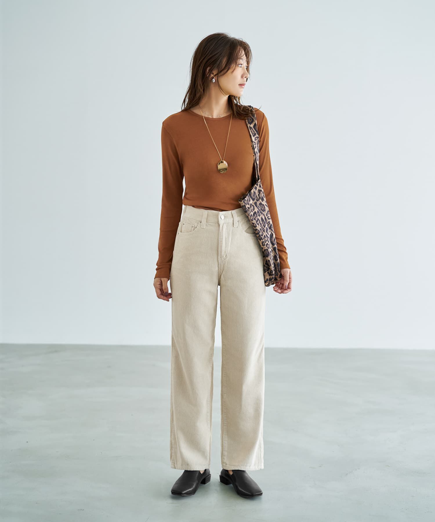 STYLE DELI「コーデュロイセミワイドストレートパンツ」|その他|