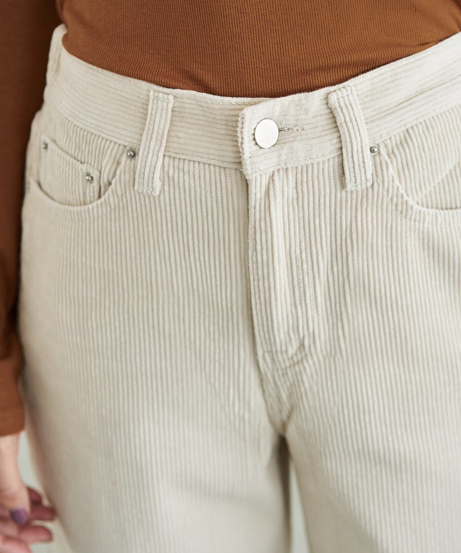 STYLE DELI「コーデュロイセミワイドストレートパンツ」|その他|